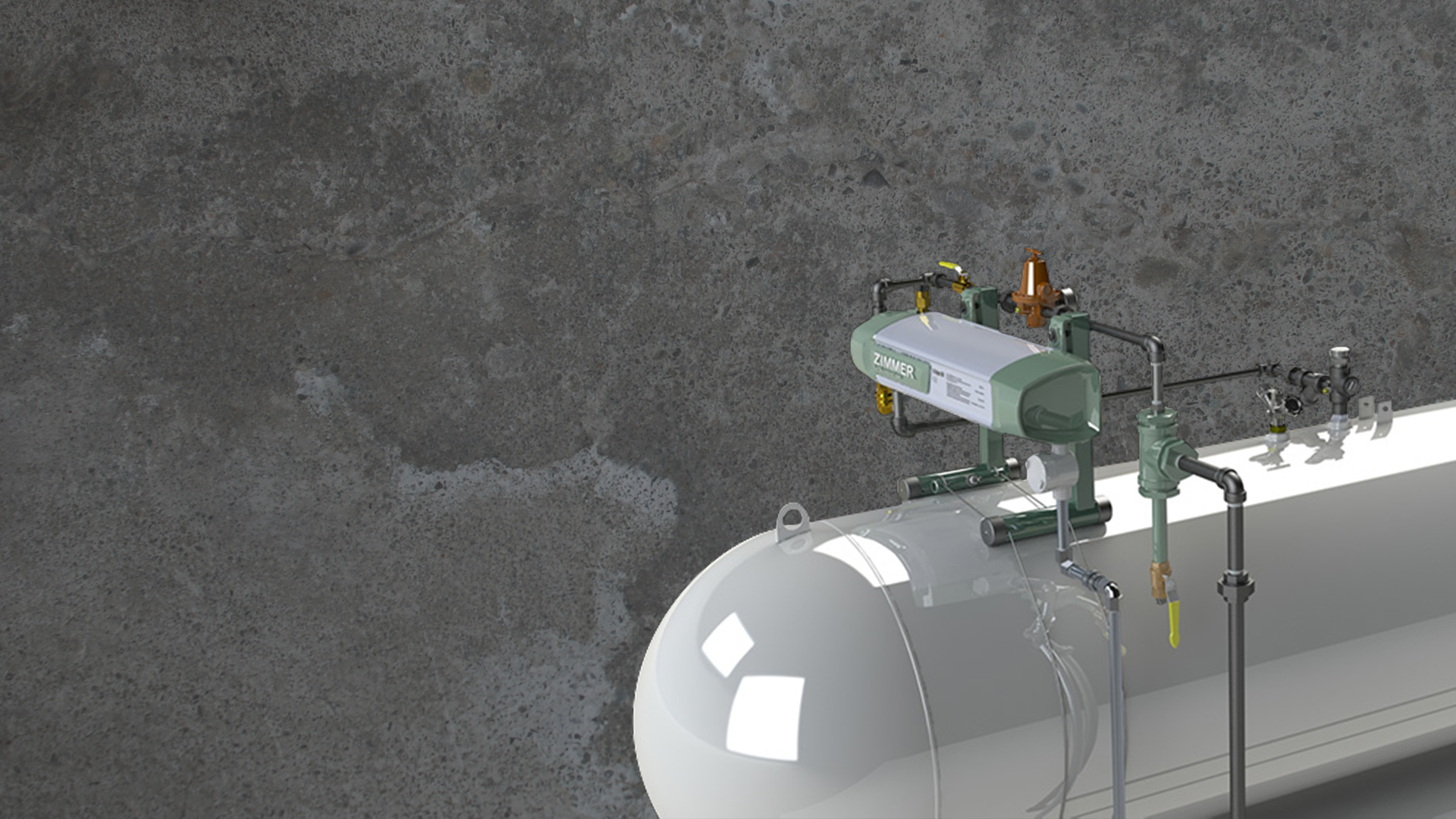 Image of a Zimmer vaporiser on a tank